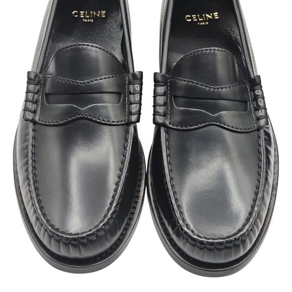 Celine Luco Loafers - Leather - Black - 38.5 8.5US - NWB $1100 - Picture 6 of 10